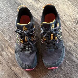 New Balance Pink and Gold Trail Sneaker